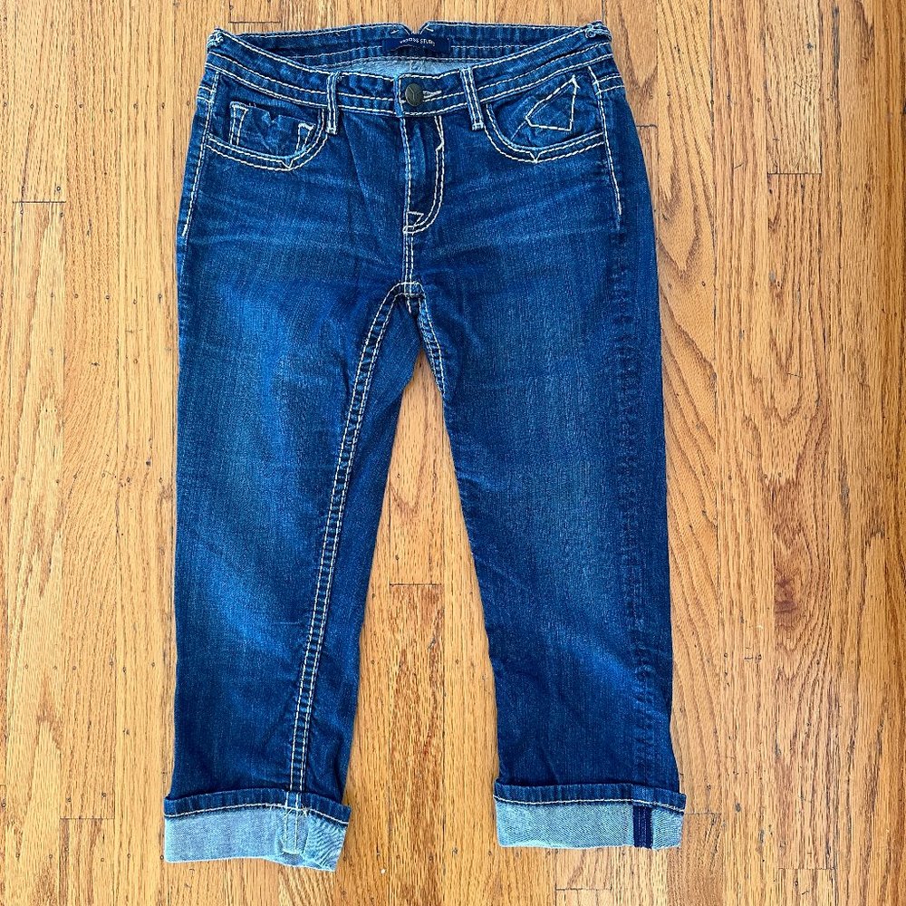 Vigoss Studio Cropped Medium Wash Jeans - 7/8, 29